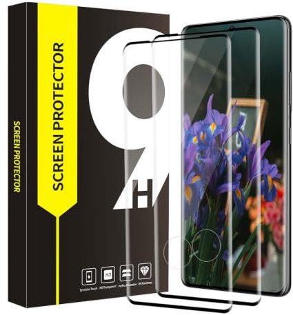 Bodyguard 2 pièces Verre Trempé pour Samsung Galaxy S20 Ultra 5G, | Dureté 9H protection écran, 3D Couverture Totale, Sensible au Toucher, sans bulles, Grande clarté S20 Ultra vitre protection