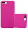Cadorabo Hülle kompatibel mit Apple iPhone 7 Plus 7S Plus 8 Plus Schutzhülle TPU Silikon Case Frost Design Slim Kratzfest Hardcase mit Rundumschutz Case Hülle für iPhone 7 Plus 8 Plus in Pink