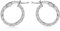 Tuscany Silver Damen Sterling Silber 13.5mm Patterned Hoop Ohrringe 8.51.1649