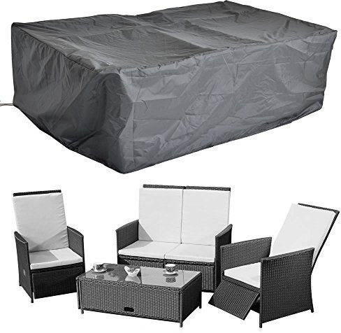 192 x 82 cm funda lona protectora ratán Jardín Asiento Grupo Protección contra la intemperie
