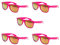 Ciffre 5 er Set Sonnenbrille Sonnenbrillen Pink Feuer Verspiegelt Top Qualität UV400 L1