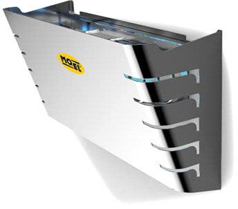 Moel Mo-Plick Klebefalle 398R aus Edelstahl mit 1 x 20W Lampe und 220-240V