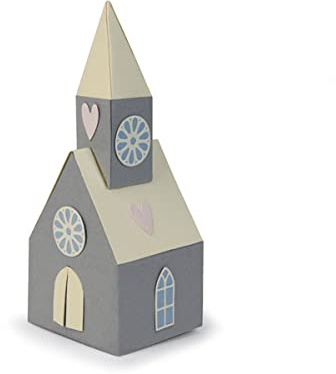 Sizzix Thinlits Set 8pk-Scandi Kirche von Sophie guilar, Carbon Stahl, Mehrfarbig, 29 x 16,8 x 0,2 cm