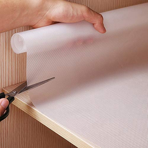 ZAK168 EVA transparente rutschfeste Matte, Schrank, Regal, Schublade, Auskleidung, wasserdicht, nicht klebend, für Küchentisch, Mehrzweck-Matte für Zuhause, Büro (30 x 150 cm)