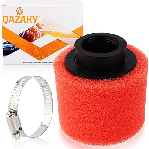 QAZAKY Universale 42 millimetri 1.65 pulitore del filtro Red Double Schiuma Pod Aria Sportivo di 125cc 150cc 200cc 250cc GY6 del motociclo ATV Quad Scooter Go Kart