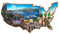 MUYU Magnet San Francisco 3D-Kühlschrankmagnet Reise-Souvenir Dekorativ, Souvenir 7X5cm Polyresin 1 Stück