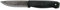 Cuchillo CONDOR bushcraft BLACK TERRASAUR con hoja de acero carbono 1095 de 10,5 cm y empuñadura de polipropileno de 11,9 cm 63847 para Caza, Supervivencia y Bushcraft + Portabotellas de Regalo