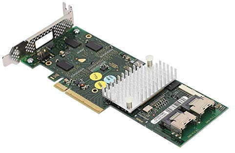 Tarjeta Controladora SAS, Tarjeta de expansión del Controlador SATA con Deflector Bajo, 8 Puertos SATA + Puertos SAS D2616 SAS2108 SATA/SAS Raid 6Gbs