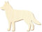 Holz Husky - Deko Basteln 3-50cm, Größe:48cm, Pack mit:1 Stück