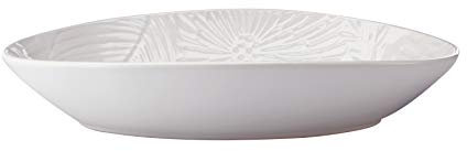 Maxwell & Williams Panama Plato Ovalado de Gres en Caja de Regalo, 24 x 17 cm – Blanco