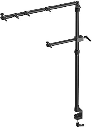 Multi Mount Bundle - Auf bis zu 125 cm ausfahrbare Hauptstange, Zusätzlicher Befestigungsarm für Kameras, Beleuchtung und mehr