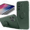 Eximmobile Silikonhülle Ring Rubber in Grün + Panzerfolie kompatibel mit Huawei P20 Pro Schutzhülle mit Ringhalter Handytasche Schutztasche Handyhülle Hülle Silikon Case