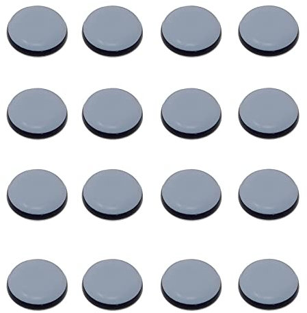 SHULLIN 16 Pieces 30mm Furniture Sliders PTFE Furniture Glides Self-Adhesive Furniture Sliders Moving Pads Furniture Pads for Carpet Rugs Hard Surfaces Hardwood Floor Furniture Feet ( light blue)