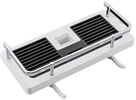 Duschstangen-Aufbewahrungsregal, Duschablage ohne Bohren, Duschablage für Badezimmer, Duschablage für Duschstange Dusche Caddy, Selbstklebend, Wandmontage, Bathroom Organizer Duschkorb, Küchenrega