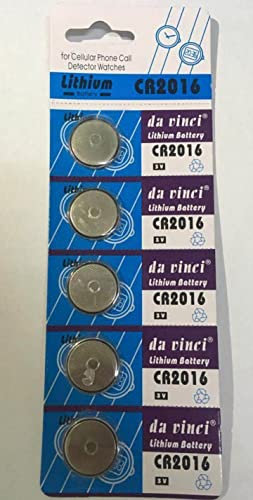 CR2016 x 5 Button, 3V Lithium Coin Cell Battery Mercury-free, Long Life Strong Power Flat Batteries for electronic devices; Watch, household ítems, car remote key