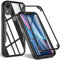 Hensinple Cover per iPhone XR, Custodia Antiurto 360 Gradi con Protettiva Schermo Integrale Rugged Doppia TPU Bumper Case per iPhone XR 6,1 Pollici - Nero