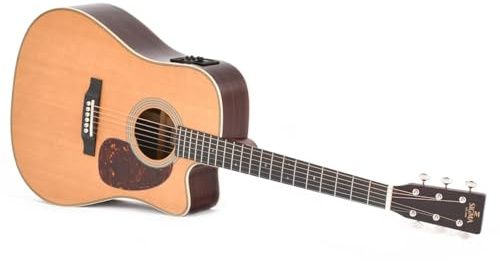 Sigma Guitars DTC-28HE Aging Toner Gloss Electro-Acoustic Guitar with Soft Case