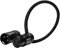 KONDOR BLUE | 8” Straight Low Profile Right Angle XLR Cable | for Cameras, Microphones, Studio Audio,Low Profile, & Adjustable Angle | Black