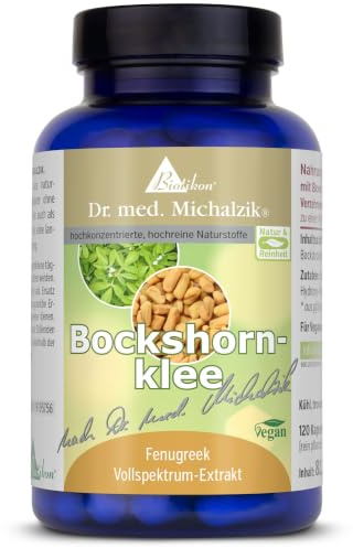 Bockshornklee nach Dr. Michalzik, 2200 mg Bockshornklee, 120 Kapseln | 2200 mg Bockshornklee • vegane Kapseln • eigene deutsche Produktion • ohne Zusätze