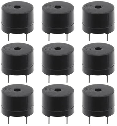 LT Easiyl 50 Stück Elektromagnetischer Typ Piezo-Summer 16 Ohm AC 2 KHz 3V 5V 9V 12V Passiver Summer Mini-Lautsprecher für Drucker Fotokopierer Alarm Elektronisches Auto