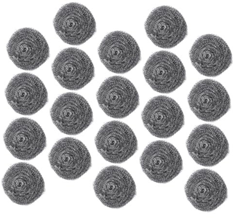 Garneck Geschirrspüldraht 20-teiliges Set Für Topfschrubber Grillstein-reinigungsblock