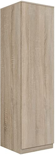 Oggi Lugo 50 cm Eiche Sonoma Kleiderschrank - Garderobe Schrank Organisator Regal Möbel - Holzoptik, Modernes Design, Kompakt, 2 Türen - Schlafzimmer, Flur, Möbelhaus