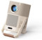 Beamer Outdoor mit wiederaufladbarem Akku, Beamer Sound von JBL, Native 1080P FHD Tragbarer Projektor mit WiFi 6 und Bluetooth, Autofokus Beamer Heimkino für Outdoor Home(Looks Better Slogan)