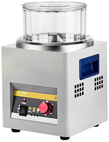 Magnetic Tumbler Jewelry Polisher, 200g Tumbler Surfac Polisher Jewelry Polishing Finishing Machine, Vibrating Polishing Drum for Grinding and Polishing of Workpiece Surfac