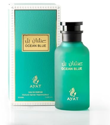 AYAT PERFUMES - Eau de Parfum Unisex 100 ml | Luxus-Dubai-Duft | orientalische und elegante Düfte für Damen und Herren | Damenduft langanhaltend, intensiv und raffiniert (Ocean Blue)