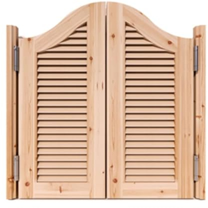 Porte a battente doppie in legno massello - Divisorio casa/ufficio adatto agli animali domestici con antideformazione(W90cmxH90cm(35.4x35.4))
