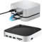 Base 9+1 en 1 para Mac mini M4, concentrador USB C con carcasa SSD M.2 para Mac mini M4/M4 Pro, estación de acoplamiento tipo C SSD, 10G USB A/C, SD3.0/TF3.0 USB3.2 1000Mbps
