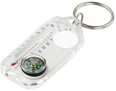Der Thermometer -Schlüsselbund | Kleines, tragbares Thermometer | Taschenschlüsselkette | Präzise Anleitung | Wanderung, Campingplatz, Outdoor -Aktivitäten, spezifische Arbeiten
