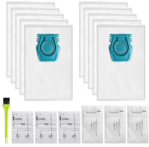 Quixenta Vacuum Cleaner Bags Compatible with Miele Guard L1 S1 10 Pack | Replacement dust bags with filters for Guard L1 S1 vacuum cleaners, easy fitting design for home cleaning and maintenance