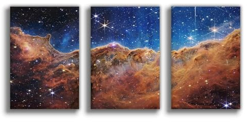 NKALFGH James Webb Teleskop Leinwand Poster Schlafzimmer Dekor Landschaft Dekor Geschenk 30 x 45 cm