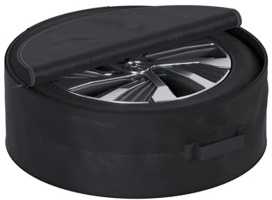 QLS Reifentasche 5XL für Reifen und Felgen 26 x 81 cm Schwarz | Schützt Reifen vor Staub, UV-Strahlung und Witterung, passend für viele Größen von 15 bis 22 Zoll, leicht zu verstauen