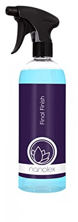 Nanolex Final Finish 750 ml, Autoreinigung & Autopolitur für perfektes Finish, Quick Detailer, anwendbar auf Lacken, Felgen, Glas & Kunststoff, wasserabweisend, silikonfrei