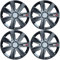 Versaco GTXCARBLK15 Auto Radzierblenden GTX Carbon Black 15 4er Set Universal passend für die meisten Fahrzeuge