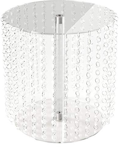 Manschin Laserdesign Acryl Tortenständer Rund Hochzeit einzelne Etagen Etagere Geburtstag Alu Ø 28 cm Durchmesser (Höhe 30cm)