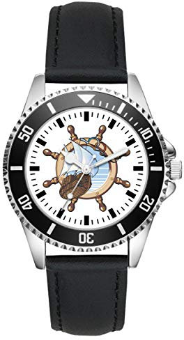 KIESENBERG Geschenk für Seemann Fahrer Segler Uhr L-2189