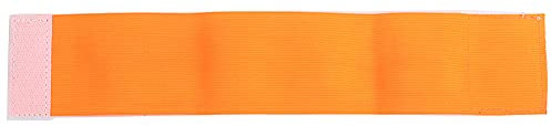 Dwawoo Kapitänsbinde, Fussball Armband Team Armbinde Outdoor Sports Gruppen Captain Armband 5 Farben Verstellbare Spielerbänder (Orange)