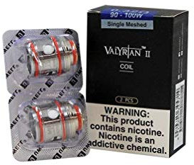 Uwell® Valyrian 2 Spulen UN2 0,32Ω/UN2–2 0,14Ω/UN2–3 0,16Ω/vierfach 0,15Ω, 2 Spulen ohne Nikotin, TPD-konform (Packung mit UN2 Single Mesh 0,32Ω 90-100W)