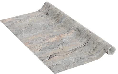 Venilia Klebefolie | Stein Grau Steinoptik Grau | 67,5 cm x 1,5 m, Stärke 95μ | selbstklebende Möbel-Folie, Dekofolie, Tapete, Küchenfolie | ohne Phthalate | Made in EU