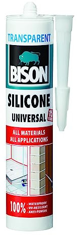 Bison 6306987 Silikon-Universal-Kartusche, transparent, 280 ml