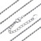 Rope Necklace for Women Sterling Silver Mens Chain