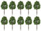 BESPORTBLE 20pcs Artificial Trees Architectural Micro 9CM Imitation Landscape Tree Model Scenery