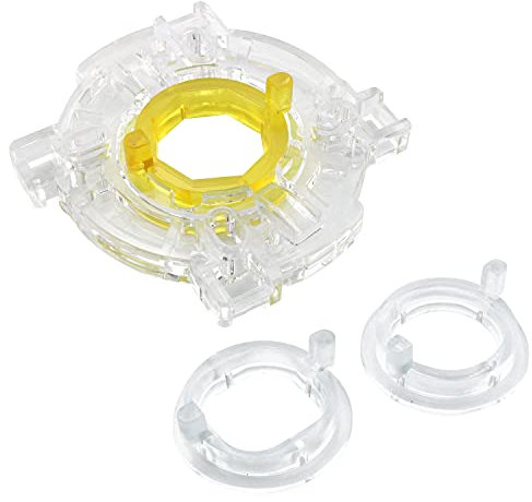 DGHAOP 4pcs Arcade Rocker Accessories Base 4/8 Way Restrictor Plate Gate JLF Series Joystick Fully Transparent Base Retaining Ring