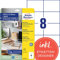 AVERY Zweckform LR3427-10 Recycling Etiketten (80 Adressaufkleber, 105x74mm auf A4, 100% recyceltes Altpapier, bedruckbare Versandetiketten, selbstklebende Versandaufkleber) 10 Blatt, naturweiß
