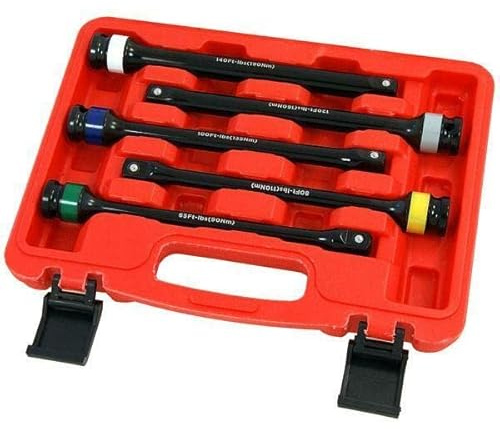 Neilsen, 1/2” Drive 8 Long Torque Limiting Socket Extension Bar Set Heavy Duty (CT5048)