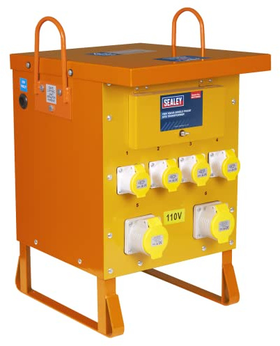 Sealey Single Phase Site Transformer, 110V 10kVA - WST10000