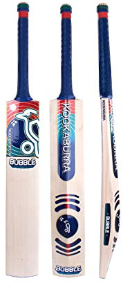 Kookaburra Bubble 4.1 Cricketschläger, Blau/Grün/Rot, Kurzer Griff